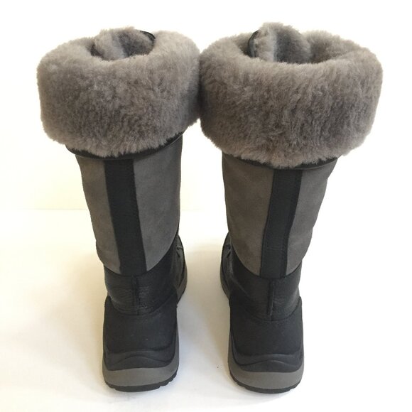 UGG ADIRONDACK III TALL BLACK WATERPROOF Boots - Picture 4 of 5